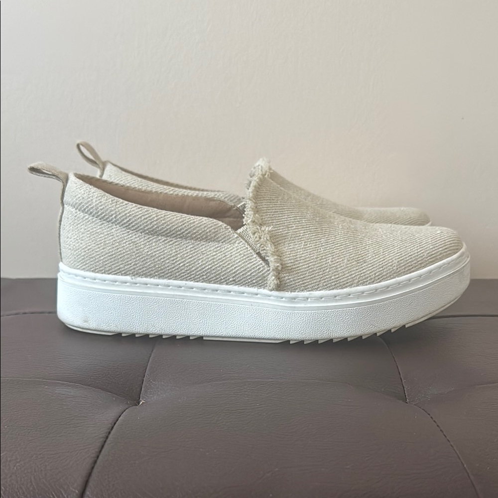 Eileen Fisher Cream Slip-On Sneakers